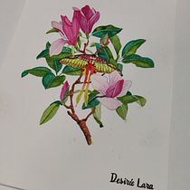Mi proyecto del curso: Ilustración naturalista con gouache y acuarela. Fine Arts, Painting, Watercolor Painting, Botanical Illustration, Naturalistic Illustration, and Gouache Painting project by Desirée Lara - 03.11.2023