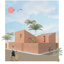 Mi proyecto del curso: Representación gráfica de proyectos arquitectónicos. Un projet de Architecture, Design graphique, Architecture d'intérieur, Design d'intérieur, Pa, sagisme, Collage, Architecture numérique et Illustration architecturale de Ariana Lopez - 09.03.2023