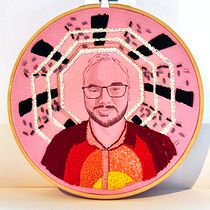 My project for course: Realistic Portrait Embroidery. Embroider, Fiber Arts, and Textile Design project by michelleramrachia - 03.02.2023