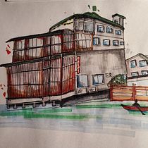 Il mio progetto del corso: Disegno architettonico espressivo con pennarelli colorati. Sketching, Drawing, Architectural Illustration, Sketchbook & Ink Illustration project by Ilaria Improta - 03.11.2023