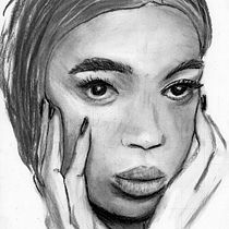 Mein Abschlussprojekt für den Kurs: Künstlerisches Porträt mit Kohlestift: die Atmosphäre. Ilustração tradicional, Artes plásticas, Desenho, Desenho de retrato, Desenho realista, e Desenho artístico projeto de a. kai. - 11.03.2023