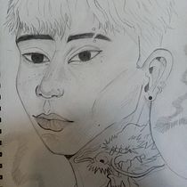 Mi proyecto del curso: Dibujo anatómico de la cabeza humana. Fine Arts, Pencil Drawing, Drawing, Portrait Drawing, Realistic Drawing, and Figure Drawing project by Astrid Elizabeth Parada Soriano - 03.11.2023