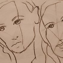 Meu projeto do curso: Desenhos de retratos expressivos com giz pastel seco. Un projet de Illustration traditionnelle, Beaux Arts, Dessin, Dessin de portrait , et Dessin artistique de Anna Anny - 11.03.2023