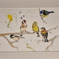 My project for course: Artistic Watercolor Techniques for Illustrating Birds. Projekt z dziedziny Malowanie akwarelą użytkownika Fionnuala Mc Govern - 11.03.2023