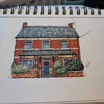 My project for course: Expressive Architectural Sketching with Colored Markers. Een project van  Schetsen,  Tekening,  Architecturale illustratie, Sketchbook y  Illustratie met inkt van c_bf - 28.02.2023