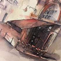 Mon projet du cours : Dessin architectural à l’aquarelle et à l’encre. Esboçado, Desenho, Pintura em aquarela, Ilustração arquitetônica, Sketchbook e Ilustração com tinta projeto de cindypineau1 - 12.03.2023