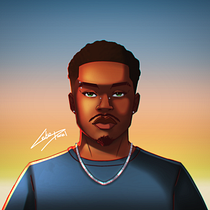Meu projeto do curso: Pintura digital e retrato de pele negra - Celso Mangucci. Traditional illustration, Digital Illustration, and Digital Painting project by Celso Mangucci - 02.06.2023