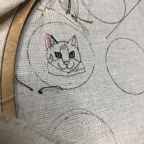 Meu projeto do curso: Minibordado realista de pet. Jewelr, Design, Embroider, and Textile Design project by csouzagab - 03.12.2023