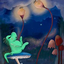 La notte incantata di Zibibba e Papipero . Ilustração tradicional, Ilustração digital, Ilustração infantil, Pintura digital, e Álbum ilustrado projeto de Elisa Piemonte - 13.03.2023