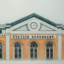 Mijn project van de cursus: Creëer gedetailleerde architecturale illustraties met realisme: Station Dordrecht. Projekt z dziedziny  Architektura, Sketching,  R, sunek, R, sunek realist, czn,  R i sunek architektoniczn użytkownika Ruud van Unen - 13.03.2023