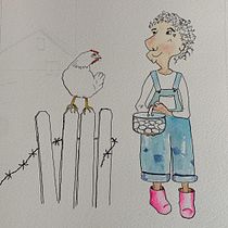 My project for course: Expressive Character Design with Watercolor & Dip Pen. Un progetto di Illustrazione tradizionale, Character design, Pittura, Bozzetti, Disegno, Pittura ad acquerello, Stor, telling, Disegno artistico, Illustrazione infantile e Narrativa di Elizabeth Estelle - 13.03.2023