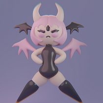My project for course: Kawaii Character Creation in 3D with Blender Ein Projekt aus dem Bereich Traditionelle Illustration, Design von Figuren, Digitale Illustration, 3-D-Modellierung und Manga von toko57931 - 12.03.2023