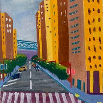 My project for course: Gouache Painting of Urban Landscapes Ein Projekt aus dem Bereich Traditionelle Illustration, Malerei und Gouachemalerei von lynnobnp - 11.03.2023