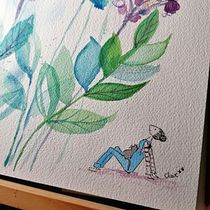 Mon projet du cours : Aquarelle florale créative : renouez avec la nature. Ilustração tradicional, Pintura, Pintura em aquarela e Ilustração botânica projeto de Claire Lecan - 13.03.2023