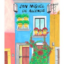 San Miguel de Allende. Traditional illustration, Sketching, Creativit, Drawing, Watercolor Painting, Sketchbook, and Gouache Painting project by Melissa Jamin Beyer - 03.13.2023