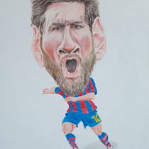 Mi proyecto del curso: Retrato en caricatura con grafito. Ilustração tradicional, Desenho, e Desenho de retrato projeto de jepenya - 14.03.2023