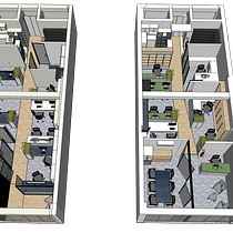 Arquitectura de interiores: planifica espacios de trabajo creativos - OFICINAS EN LIMA-PERU. Un proyecto de Arquitectura, Diseño de interiores y Diseño de espacios de Axel Ya-Co - 14.03.2023