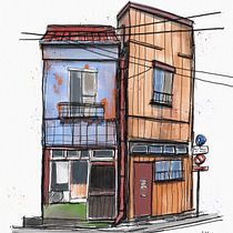 My project for course: Expressive Architectural Sketching with Colored Markers. Sketching, Drawing, Architectural Illustration, Sketchbook & Ink Illustration project by John Meier - 03.14.2023