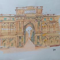 Meu projeto do curso: Desenho arquitetônico expressivo com marcadores coloridos. Sketching, Drawing, Architectural Illustration, Sketchbook & Ink Illustration project by eltomatos - 03.15.2023