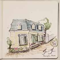 My project for course: Expressive Architectural Sketching with Colored Markers. Sketching, Drawing, Architectural Illustration, Sketchbook & Ink Illustration project by Renee Harness - 03.15.2023