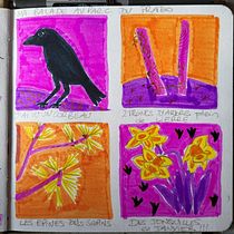 Mon projet du cours : Journal intime illustré : pratiquez au quotidien la pleine conscience. Fine Arts, Sketching, Creativit, Drawing, and Sketchbook project by Solweig Gerbier - 03.15.2023