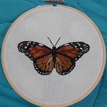 Mi proyecto del curso: Técnicas de bordado realista. Traditional illustration, Embroider, and Textile Design project by Edna - 03.16.2023