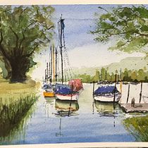 My project for course: Watercolor Techniques for Painting Seascapes Ein Projekt aus dem Bereich Malerei, Aquarellmalerei und Naturalistische Illustration von David Browning - 16.03.2023