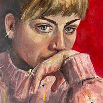 My project for course: Portrait Painting with Oil: Explore Light and Shade. Fine Arts, Painting, and Oil Painting project by Antonia Faust - 03.16.2023