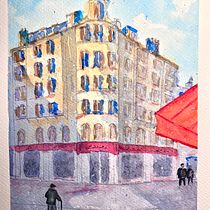 Mi proyecto del curso: Dibujo arquitectónico con acuarela y tinta. Esboçado, Desenho, Pintura em aquarela, Ilustração arquitetônica, Sketchbook e Ilustração com tinta projeto de Gregorio Lopez - 16.03.2023