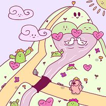 Mein Abschlussprojekt für den Kurs: Illustration im Kawaii-Stil: Gestalte niedliche Welten, die Freude bereiten. Un proyecto de Diseño de personajes, Ilustración digital y Manga de captaineifler - 16.03.2023