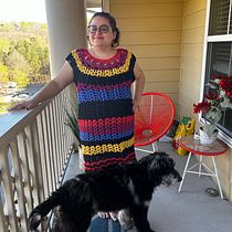 Mi proyecto del curso: Técnicas de crochet para crear prendas coloridas. Fashion Design, Fiber Arts, DIY, Crochet, and Textile Design project by aresendemello - 03.16.2023