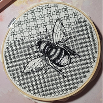 Mi proyecto del curso: Introducción al bordado en blackwork. Un proyecto de Bordado y Diseño textil de senoritalinda21 - 16.03.2023
