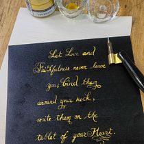 My project for course: English Calligraphy from A to Z. Calligraph project by Vivian Mar - 03.17.2023