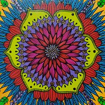 Mi proyecto del curso: Zentangle y mandalas: dibuja patrones armónicos. Un projet de Peinture, Dessin, Peinture acr, lique , et Créativité avec les enfants de Arlen Torres - 14.03.2023