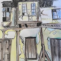 My project for course: Expressive Architectural Sketching with Colored Markers. Sketching, Drawing, Architectural Illustration, Sketchbook & Ink Illustration project by jane_drake - 03.17.2023