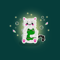 My project for course: Designing Kawaii Worlds: Spread Joy Through Illustration. Un proyecto de Diseño de personajes, Ilustración digital y Manga de kamila_polasek - 17.03.2023