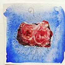 My project for course: Experimental Embroidery Techniques on Paper. Un progetto di Belle arti, Collage, Ricamo e Textile Design di Lina Itani Boudisseau - 17.03.2023
