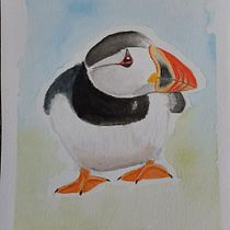 Meu projeto do curso: Técnicas expressivas de aquarela para ilustração de pássaros. Projekt z dziedziny Trad, c, jna ilustracja, Malowanie akwarelą, R, sunek realist, czn, Ilustracja naturalist i czna użytkownika Hew Barreto - 16.03.2023