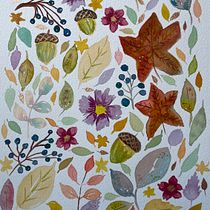 My project for course: Vibrant Floral Patterns with Watercolors. Traditional illustration, Pattern Design, Watercolor Painting, and Botanical Illustration project by Lori Hicke - 03.17.2023