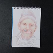 Meu projeto do curso: Desenho de retratos vibrantes com lápis de cor. Desenho, Desenho de retrato, Sketchbook, e Desenho com lápis de cor projeto de Susana Garcia - 06.03.2023