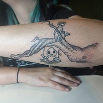 Mi proyecto del curso: Tatuaje para principiantes. Un progetto di Design di tatuaggi e Illustrazione tradizionale di Sebastian Huidobro Zenteno - 18.03.2023