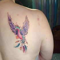 Mi proyecto del curso: Técnicas de tatuaje estilo acuarela: arte sobre piel. Un projet de Illustration traditionnelle, Peinture, Aquarelle , et Conception de tatouage de Luisa Linares - 01.02.2023