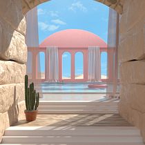 My project for course: 3D Illustration: Surreal Spaces with Cinema 4D Ein Projekt aus dem Bereich Architektur und ArchVIZ von Kanetha Triana - 18.03.2023