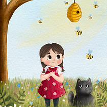 My project for course: Children’s Illustration with Procreate: Paint Magical Scenes. Ilustração tradicional, Ilustração digital, Ilustração infantil, Pintura digital, e Álbum ilustrado projeto de nicole_965516 - 18.03.2023