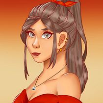 Mi proyecto del curso: Retrato de personajes femeninos con Procreate. Projekt z dziedziny Trad, c, jna ilustracja, Ilustracja c, frowa, R, sunek c i frow użytkownika mateo_obregon_alban - 17.03.2023