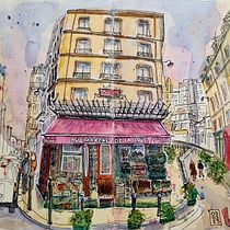 Mon projet du cours : Sketching artistique à l’aquarelle : osez exprimer vos idées. Ilustração tradicional, Esboçado, Criatividade, Desenho, Pintura em aquarela, e Sketchbook projeto de agarrone - 19.03.2023