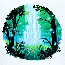 My project for course: Painting Atmospheric Landscapes with Gouache. Traditional illustration, Painting, and Gouache Painting project by Logan Hughes - 03.19.2023