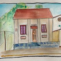 My project for course: Urban Sketching: Create Expressive Cityscapes. Painting, Sketching, Drawing, Watercolor Painting, Sketchbook & Ink Illustration project by Luciano Fier - 03.19.2023