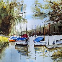 Mi proyecto del curso: Pintura en acuarela de paisajes marinos Ein Projekt aus dem Bereich Malerei, Aquarellmalerei und Naturalistische Illustration von Maria Devrient - 16.03.2022