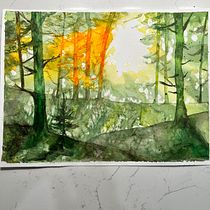 My project for course: Dreamy Watercolor Landscapes: Paint with Light. Un projet de Peinture , et Aquarelle de shawnnaburke - 19.03.2023